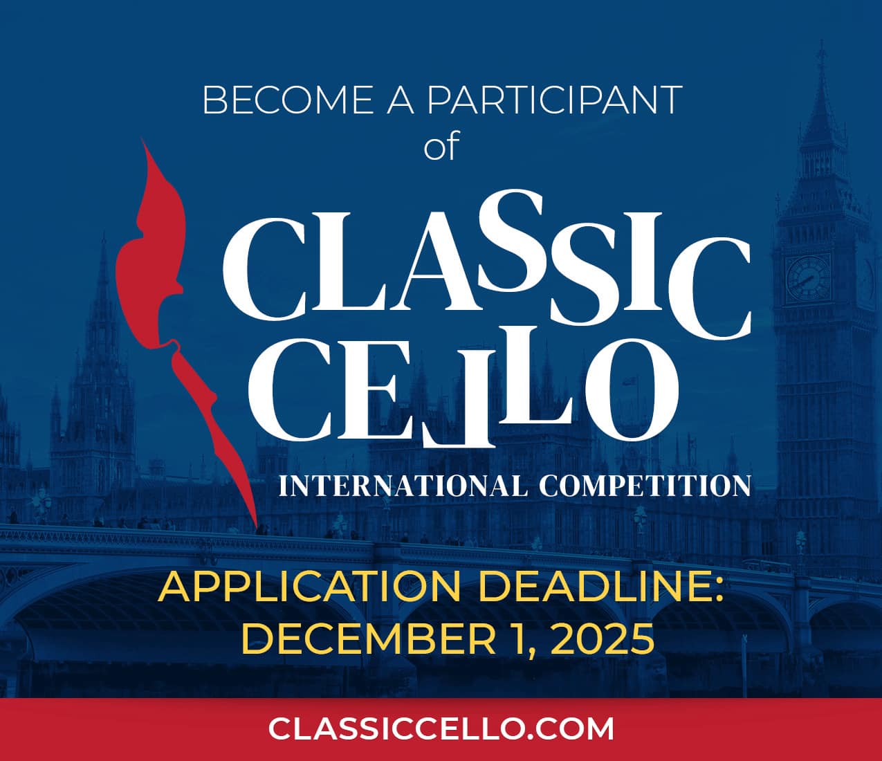 2025英国伦敦古典大提琴国际比赛